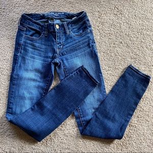 American Eagle Super Stretch Jeggings-med wash
